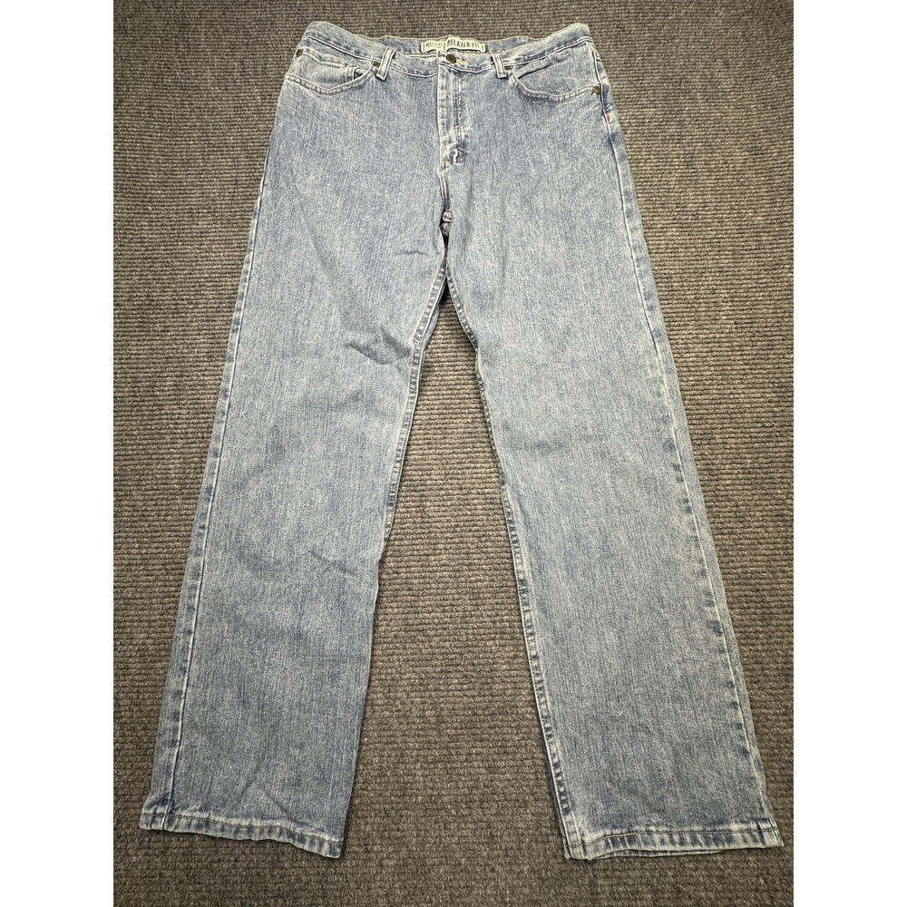 Baileys PT Relaxed Fit Jeans‎ Mens 36x32 Light Wash Blue Straight Leg Denim